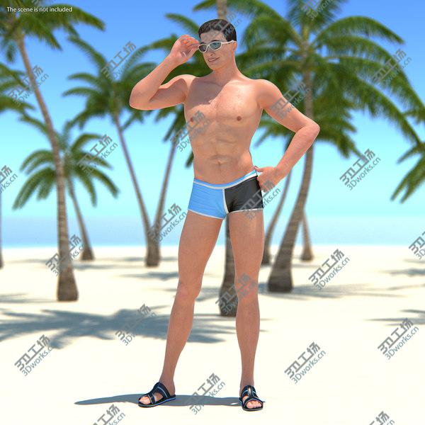 images/goods_img/20210312/3D Man in Swimwear Rigged model/1.jpg